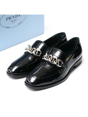 Prada | Shoes | Vintage Black Prada Leather Loafers With  display picture 3